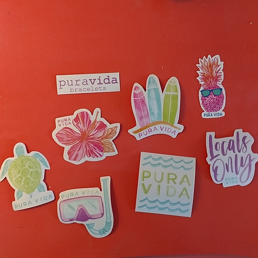 PURA VIDA STICKER PACK!!!! With bonus sticker!